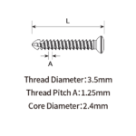 3.5mm Cortex Self Tapping Screws - Image 2